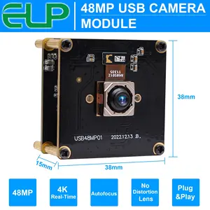 ELP Camera USB Camera 48MP Độ Phân Giải Cao 8000*6000 Ultra HD 8K Web Tự Động Lấy Nét USB Dùng Để Quét Thẻ ID Tài Liệu Hộ Chiếu