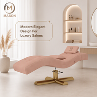Lit de cils incurvé réglable professionnel - Design ergonomique moderne en bois de luxe |   Meubles de salon de beauté et de spa exclusifs pour la salle de bain