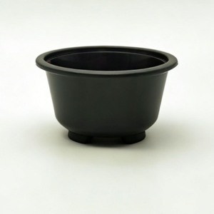 Trendy 16oz Black PP Frosted Bowl 500ml Disposable Takeaway Container for Light Food and Internet Celebrity Dessert - Product Image 1