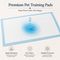 Tapis d'apprentissage jetables écologiques pour chiots, avec surface douce et respirante SAP, noyau super absorbant, anti-fuites, vente en gros