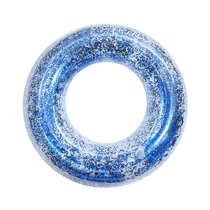Nuovo Anello da Nuoto Gonfiabile OEM in PVC Trasparente con Paillettes, Pieghevole, Disponibile in Diversi Colori, Personalizzabile per Bambini - Product Image 5