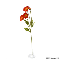 Fleurs artificielles de coquelicot à toucher réel, vente en gros, arrangement floral de faux coquelicot, directement de l'usine