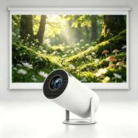 Nouveau projecteur intelligent portable HY300 Android 11 Full HD 160 lumens avec haut-parleur intégré pour cinéma maison
