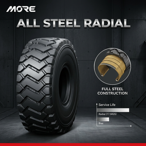 Pneu radial OTR sans chambre à air 17.5R25 E3/L3 à bande de roulement profonde pour équipement de roues et de terrassement - Product Image 3