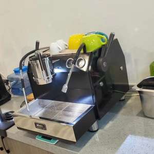 Bomba giratoria de doble <span class=keywords><strong>caldera</strong></span> italiana de alta calidad, máquina de café profesional Espresso comercial semiautomática para el hogar, - Product Image 2