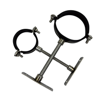 Kit de suspension de tuyau en acier inoxydable 304 avec revêtement EPDM, tige filetée avec plaque de fixation pour tuyau de drainage