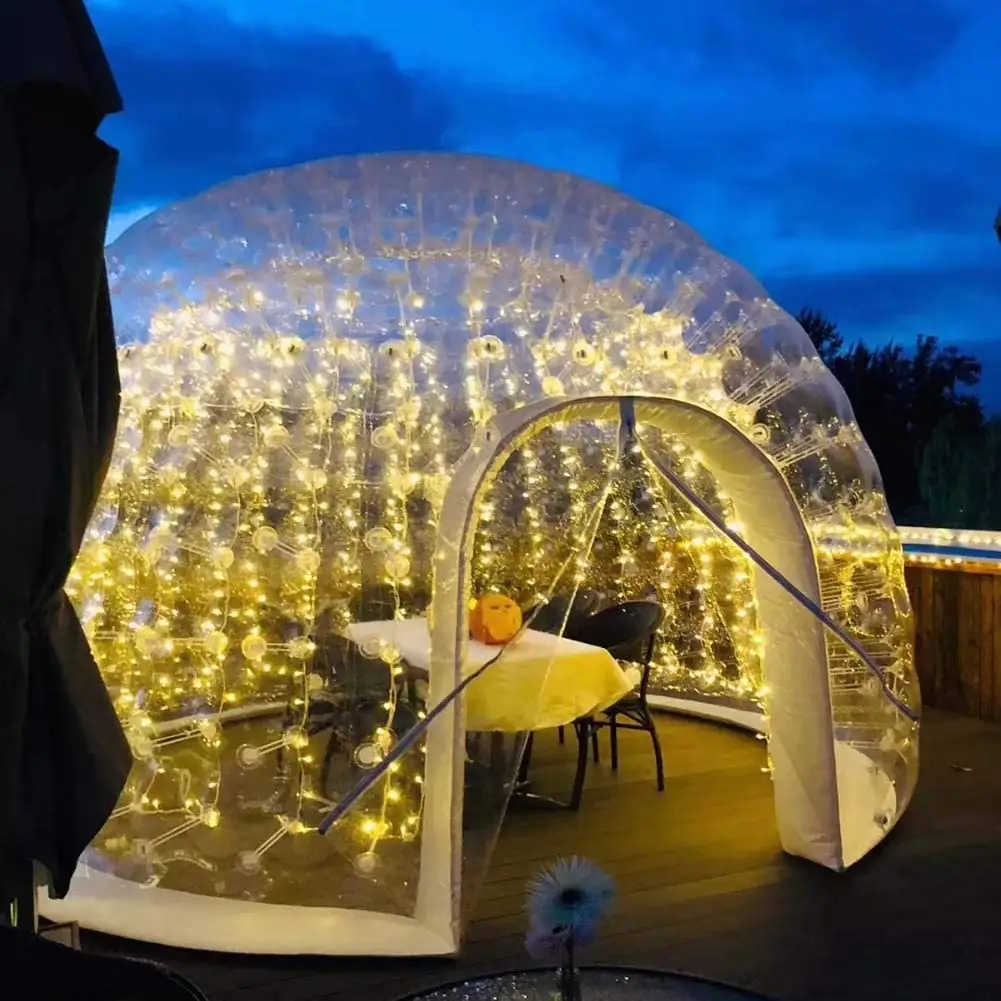 कस्टम बिक्री के लिए inflatable स्पष्ट बुलबुला गुंबद तम्बू