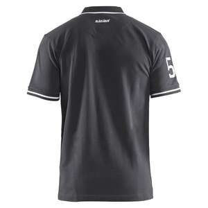 Blaklader-917510509810XS เสื้อโปโลจำกัดสีเทาเข้ม/ขาว-EAN เสื้อยืดทำงาน7330509626870และเสื้อโปโล - Product Image 4