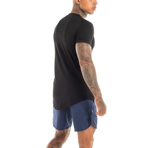 Camiseta Deportiva de Algodón 100% para Hombre, con Estampado Personalizado al por Mayor, Precio de Fábrica, Dobladillo Curvo, Essentials180gsm, Camiseta Básica para Fitness - Product Image 5