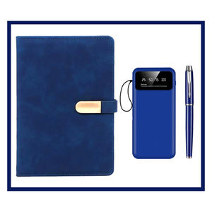 Set de Regalo de Cuaderno de Cuero A5 Personalizado, Lujoso, 3 en 1, para Reuniones Corporativas y Ceremonias de Graduación de Clientes - Product Image 3