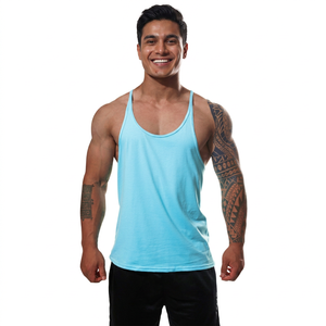 Customer Demanding Men's Sleeveless <b>Stringer</b> <b>Vests</b> High Quality 4 Way Stretch Racerback Fitness Clothing Gym Tank Tops Men - Product Image 1