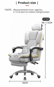 Black Home Office Lunch Break Silla Reclinable Masaje Boss Swivel Lift Chair Computadoras y <span class=keywords><strong>Asiento</strong></span> De Oficina - Product Image 6
