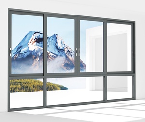 Cửa sổ bằng thép không gỉ Màn hình nhôm hợp kim cửa sổ trượt đôi bằng gỗ - Product Image 4