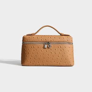 Bolsos de mujer de cuero genuino de 19 pulgadas, bolsos elegantes y lujosos con patrón de avestruz, bolso de marca famosa para mujer - Product Image 6