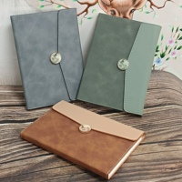 Carnet de notes en cuir personnalisé de marque HYX, format A5, 100 feuilles, couverture rigide, marbré, avec boucle, reliure cousue, plusieurs options de couleurs, cadeau