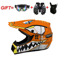 Casque de moto tout-terrain ABS Predator, nouveau modèle intégral, équipement professionnel de motocross pour VTT et moto tout-terrain