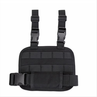Accessoires de chasse tactiques personnalisés pochette de jambe réglable plate-forme cuisse plate-forme MOLLE plate-forme avec sangles