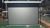 Écran de projection TELON Ultra HD pour projecteurs laser dans un onglet de plafond-Écran de projection à tension