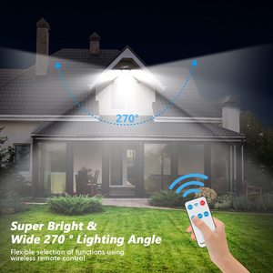 200 Wát năng lượng mặt trời LED Flood Light với IP65 không thấm nước cảm biến chuyển động điều khiển từ xa cho sân vận động an ninh chiếu sáng - Product Image 3