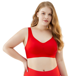 Phổ biến cộng với kích thước liền mạch push-up của phụ nữ đồ <span class=keywords><strong>l</strong></span>ót thoải mái không dây Tank-Style <span class=keywords><strong>bra</strong></span> cho mặc quần áo hàng ngày - Product Image 5