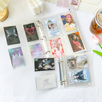 Mini-Fotoalbum mit Transparenter Abdeckung A4 A5 Ringbuch mit Integrierten PP-Seiten für 3-4 Zoll Fotos Aufbewahrungshalter Säurefreies Album