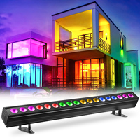 U`King 180W Éclairage de scène DMX, 18 projecteurs LED 6-en-1 RGBWA+UV, Lampe murale et Stroboscope à effets de scène