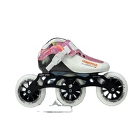 Patins à roulettes à roulettes lumineuses en gros d'usine, chaussures de patinage de vitesse en ligne, coque en fibre de carbone, roulements ABEC-7, vente chaude