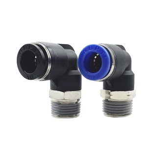 Coude pneumatique rapide à une touche <span class=keywords><strong>PL</strong></span> raccord rapide NBPT enfichable connecter la surface polie - Product Image 1