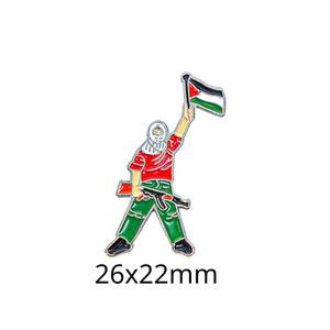 Großhandel Palästina-Flagge Versilberter Metall-Gravur-Aufkleber für Auto und Handy als Souvenir auf Lager - Product Image 3