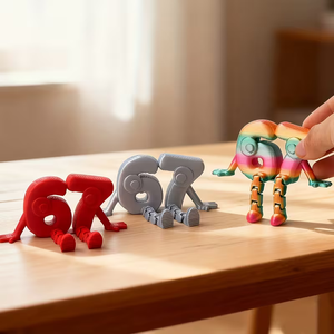 3D Printing Links 67 ชุดงานฝีมือ, เครื่องประดับ, ของขวัญ, ของเล่นสุดฮิต, ตุ๊กตาสร้างสรรค์, ของเล่นรูปสัตว์, ของเล่นขยับได้ - Product Image 4