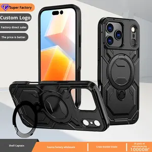 <span class=keywords><strong>Coque</strong></span> Guerrier Compatible avec pour <span class=keywords><strong>iPhone</strong></span> 17 Pro Max 360 Support Rotatif Antichoc Deux-en-Un <span class=keywords><strong>Coque</strong></span> de Téléphone avec Poignée Inclus - Product Image 5