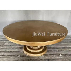 Phong Cách Mới Rắn Gỗ Vòng Bàn Ăn Bằng Gỗ Bàn Đám Cưới Cho Nhà & Khách Sạn Sử Dụng Trang Trại Phòng Ăn Đồ Nội Thất - Product Image 1