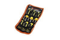 Set Obeng Magnetik Industri Profesional Lapisan Krom Mata Obeng Torx Gagang Plastik untuk Bengkel Perbaikan Otomotif