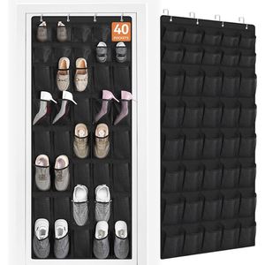 Foldable Large Pockets Door <b>Rack</b> <b>Wall</b> Shoe <b>Storage</b> Bag Organizer Non-woven Fabric for Men Women Kids for Clothing - Product Image 2