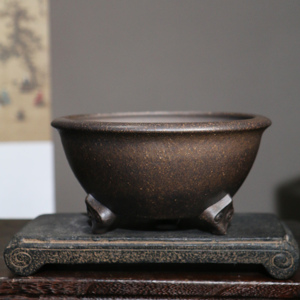 Maceta de Bonsái de Arcilla Morada, de Tres Patas, Cerámica Yixing, para Escritorio, Estilo Zen, Diseño Clásico - Product Image 3
