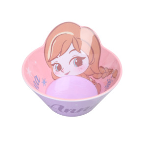 Cuenco de melamina de dibujos animados de <span class=keywords><strong>Disney</strong></span> <span class=keywords><strong>Ariel</strong></span> 3Dshape, vajilla y vajilla de comedor para niños, cuenco de fideos Sou - Product Image 3