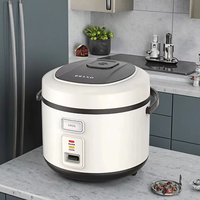 Cuiseur à riz électrique intelligent de 3L avec contrôle numérique automatique Pot en céramique multicuiseur à faible teneur en sucre Tasse à mesurer carrée pour la maison et l'hôtel