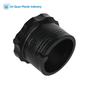 HDPE electrofusion PN10 50mm sơ khai cuối 110mm mặt bích nhựa mịn bề mặt đánh bóng pe100 PN16 phụ kiện đường ống 1 mảnh - Product Image 2