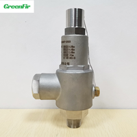 Vanne de décharge cryogénique pneumatique à ressort en acier inoxydable 304, à bride de 1 1/2 pouce, -196 degrés, 1000 bars