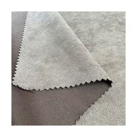 Usine T400 tissu en daim microfibre de haute qualité pour manteau vêtements rembourrage imperméable épais motif Design daim tête d'affiche