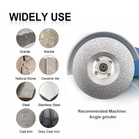 Disque de meulage diamanté brasé sous vide 105/115/125 mm, disque de coupe abrasif pour marbre, granit, fer, acier sur meuleuse d'angle
