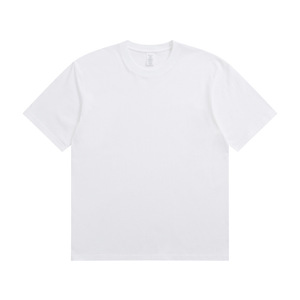 T-shirt vierge noir épais de haute qualité pour hommes, coupe oversize, personnalisable avec broderie, vente en gros - Product Image 3
