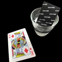 Personnalisé PVC Étanche Impression En Plastique Sublimation blanc Cartes À Jouer