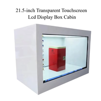 Vitrine publicitaire avec écran LCD transparent, boîte d'affichage holographique 3D, signalisation numérique, écran tactile pour produits de luxe