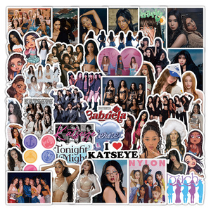 56 autocollants graffiti KATSEYE pour décorer les téléphones, autocollants Kpop <span class=keywords><strong>sexy</strong></span> pour filles, groupe <span class=keywords><strong>de</strong></span> stars coréennes - Product Image 1