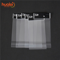 Conception personnalisée transparente Impression de logo Petit trou d'en-tête suspendu Sac d'emballage auto-adhésif en plastique transparent BOPP Opp Card