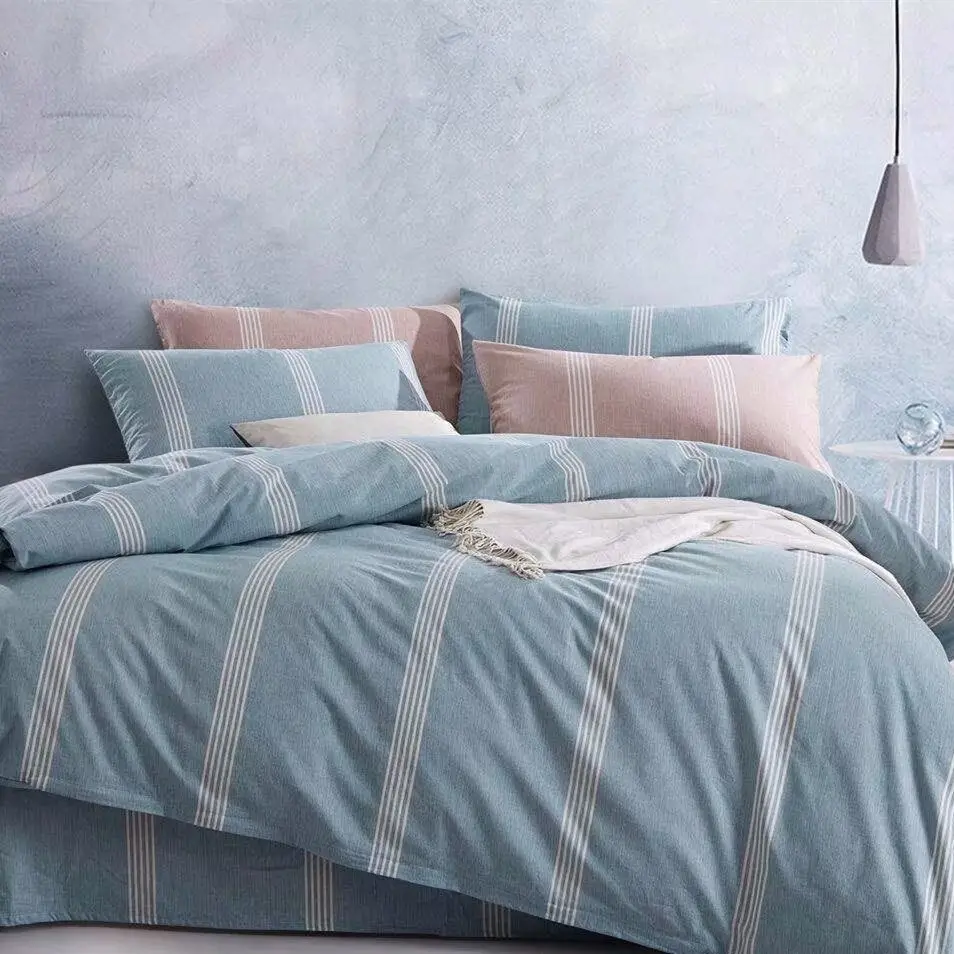 Custom High grade hotel 100%cotton bed sheet Queen Size quilt cover bed sheet
