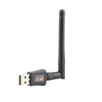 Adaptor WiFi USB Dual Band 600Mbps 2.4GHz 5GHz dengan Antena Mini PC Kartu Jaringan Penerima untuk Nirkabel Eksternal Tersedia