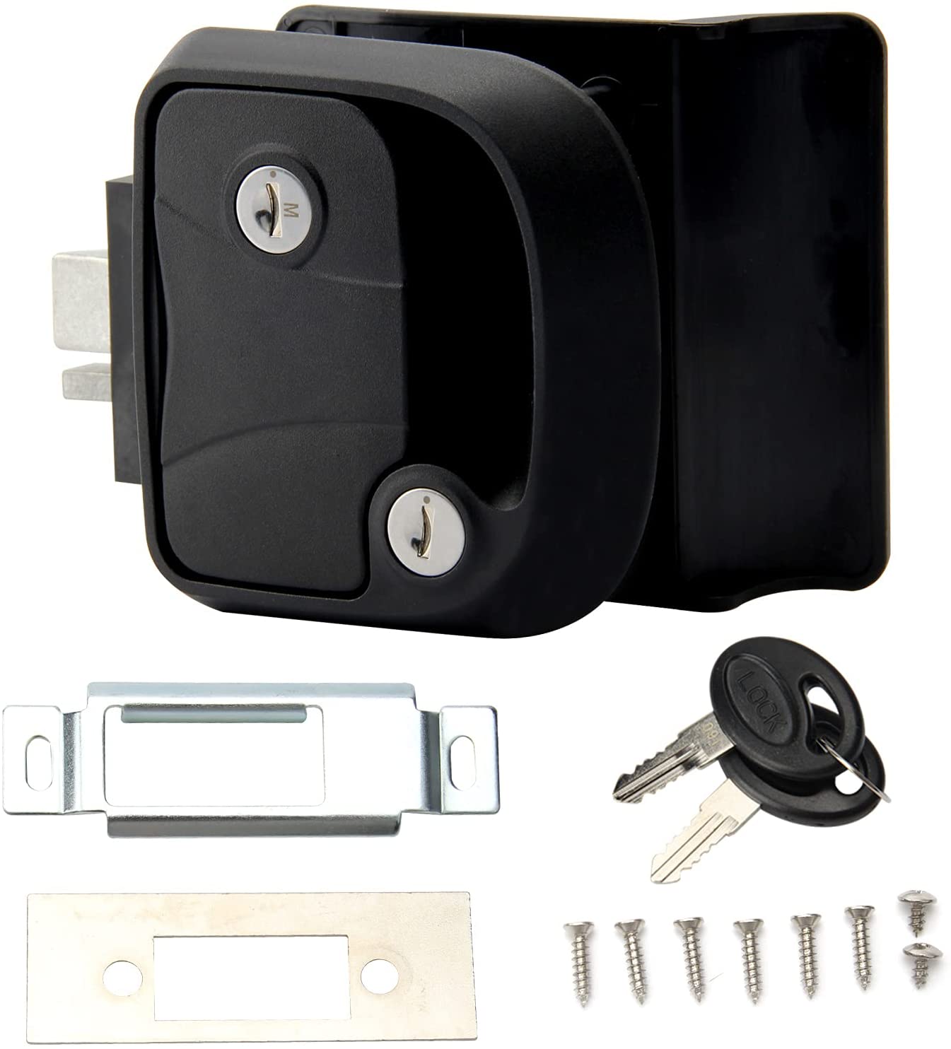Замок для входной двери RV, дорожный трейлер, защелка для двери RV с заглушным болтом, комплект безопасности для кемпера, лошади, трейлера, груза