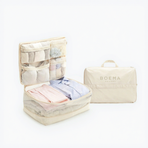 Sac de compression multifonction 5-en-1 : ensemble de rangement de voyage moderne et minimaliste pour vêtements, avec rangement portable par couches - Product Image 4